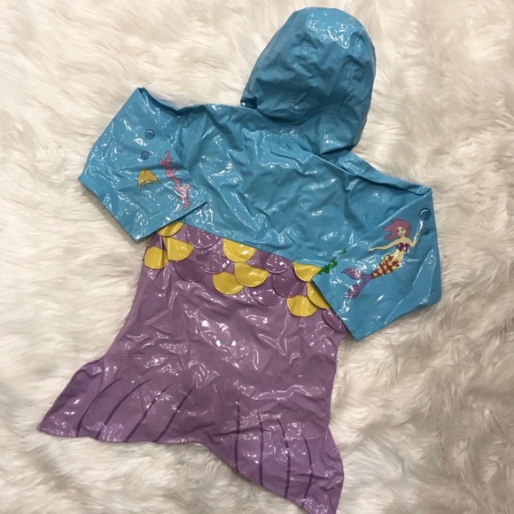 Kidorable Mermaid Tail Raincoat Toddler Girl 4T - Picture 5 of 7